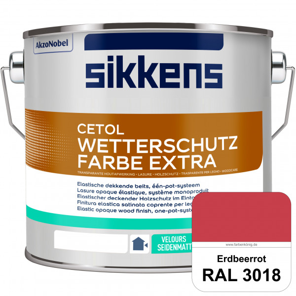 Cetol Wetterschutzfarbe Extra (RAL 3018 Erdbeerrot)