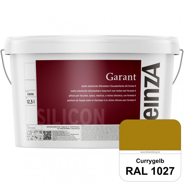 einzA Garant (RAL 1027 Currygelb) elastische Siliconharz-Fassadenfarbe