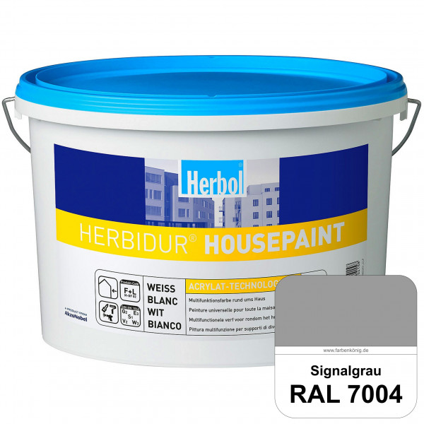 Herbidur Housepaint (RAL 7004 Signalgrau) seidenmatte Reinacrylat-Fassadenfarbe
