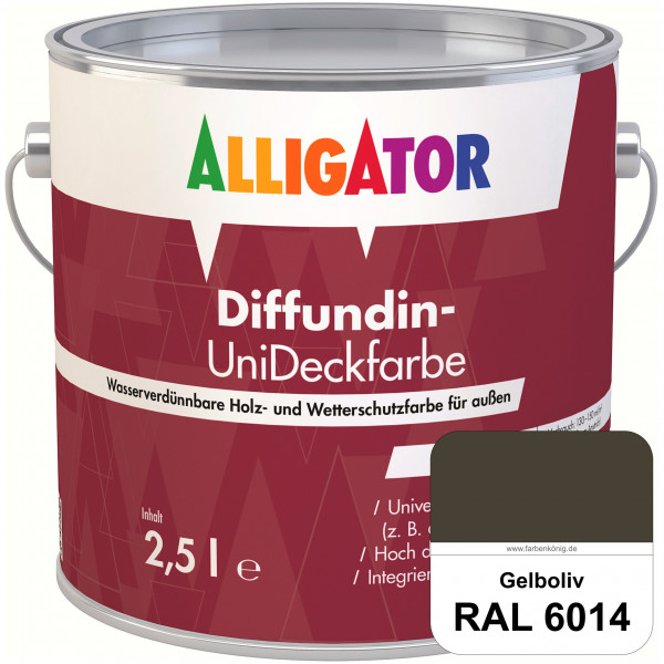 ALLIGATOR Diffundin-UniDeckfarbe (RAL 6014 Gelboliv)
