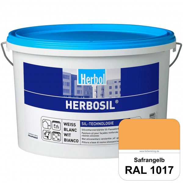Herbosil (RAL 1017 Safrangelb) streiflichtunempfindliche siliconharzverstärkte Fassadenfarbe