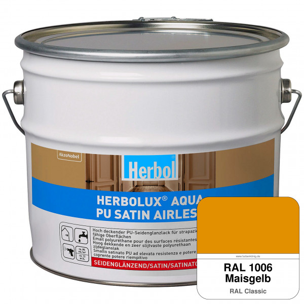 Herbolux Aqua PU Satin Airless (RAL 1006 Maisgelb)