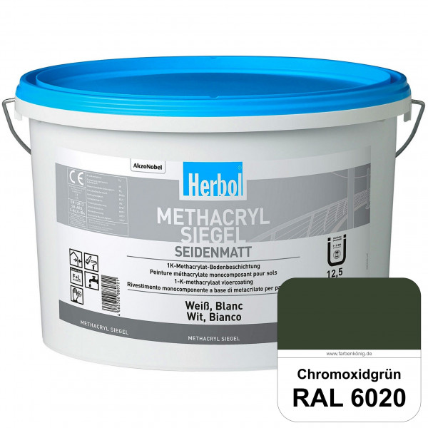 Methacryl Siegel (RAL 6020 Chromoxidgrün) seidenmatte 1K-Beschichtung Böden (Innen & Außen)