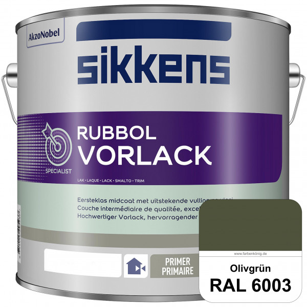 Rubbol Vorlack (RAL 6003 Olivgrün) Aromatenfreier Vorlack der Spitzenklasse (außen & innen)