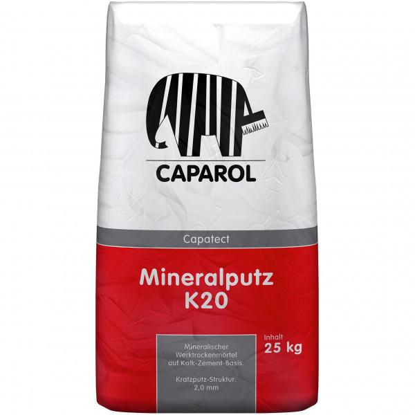Capatect Mineralputz K20 (B-Ware) - 25 Kilogramm (Naturweiß)