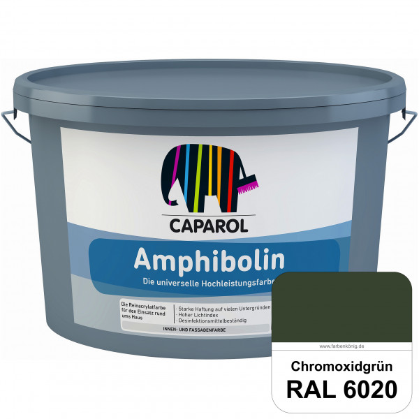 Amphibolin (RAL 6020 Chromoxidgrün) Universalfarbe auf Reinacrylbasis innen & außen