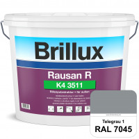 Rausan R K4 3511 (RAL 7045 Telegrau 1) Organisch gebundener Rillenputz für wetterbeständige Oberfläc