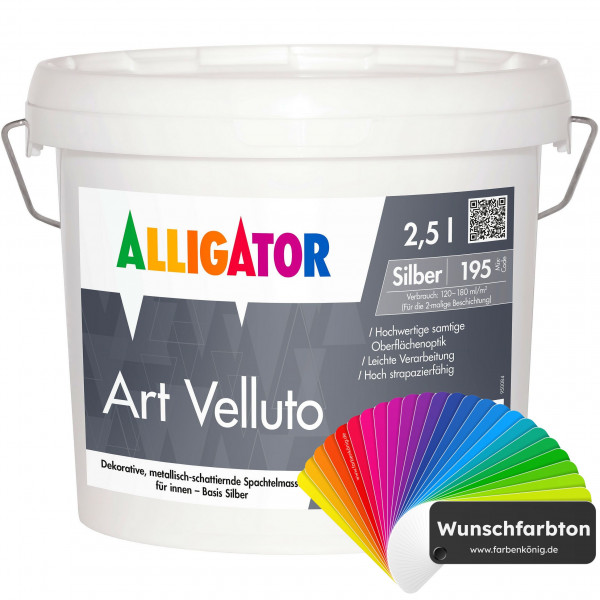 Art Velluto Silber (Wunschfarbton)