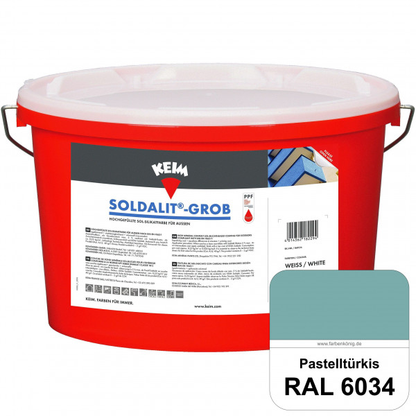 KEIM Soldalit®-Grob (RAL 6034 Pastelltürkis)