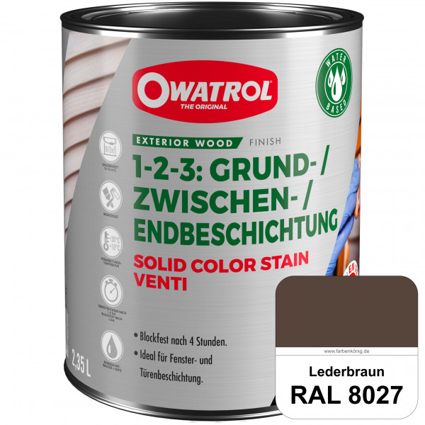 SOLID COLOR STAIN VENTI (RAL 8027 Lederbraun)