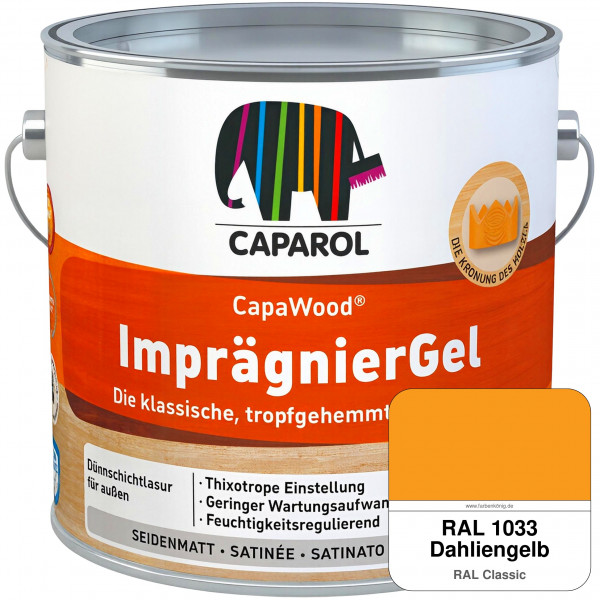 CapaWood® ImprägnierGel (RAL 1033 Dahliengelb) - ersetzt Capadur LasurGel