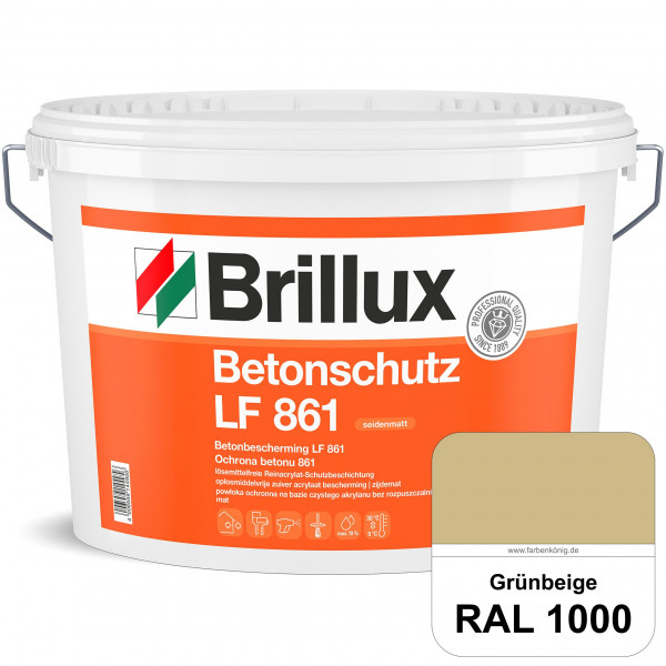 Betonschutz LF 861 (RAL 1000 Grünbeige) Wetterbeständige Lasur für mineralischen Untergründen z. B.