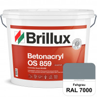 Betonacryl OS 859 (RAL 7000 Fehgrau) Wetterbeständige Schutzbeschichtung für Betonflächen (Außen)