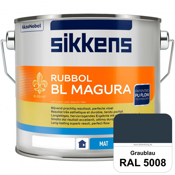 Rubbol BL Magura (RAL 5008 Graublau) matter PU-Lack (wasserbasiert) innen & außen