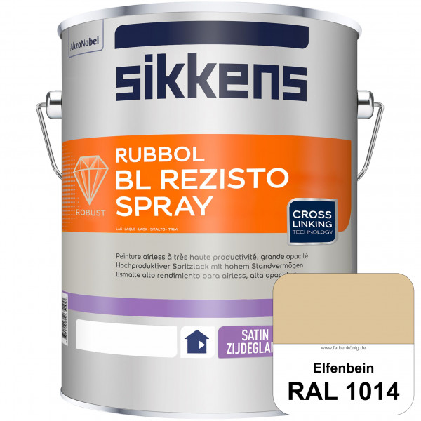 Rubbol BL Rezisto Spray (RAL 1014 Elfenbein) Hochwertiger, strapazierfähiger Airlesslack für (innen)