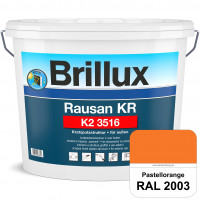 Rausan KR K2 3516 (RAL 2003 Pastellorange) Organisch gebundener Kratzputz für wetterbeständige Oberf
