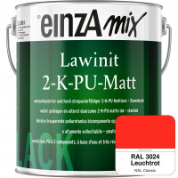 einzA Lawinit 2-K-PU Matt Stammlack (RAL 3024 Leuchtrot)