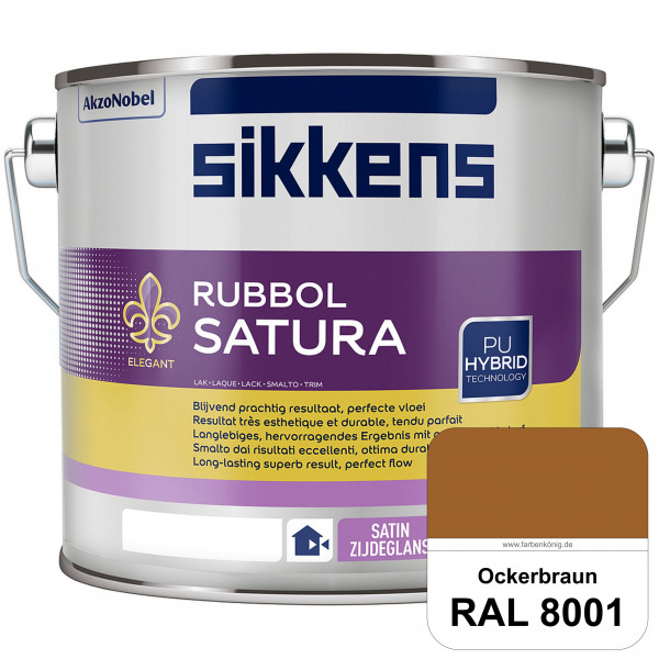Rubbol Satura (RAL 8001 Ockerbraun) seidenglänzender Lack (lösemittelhaltig) innen & außen