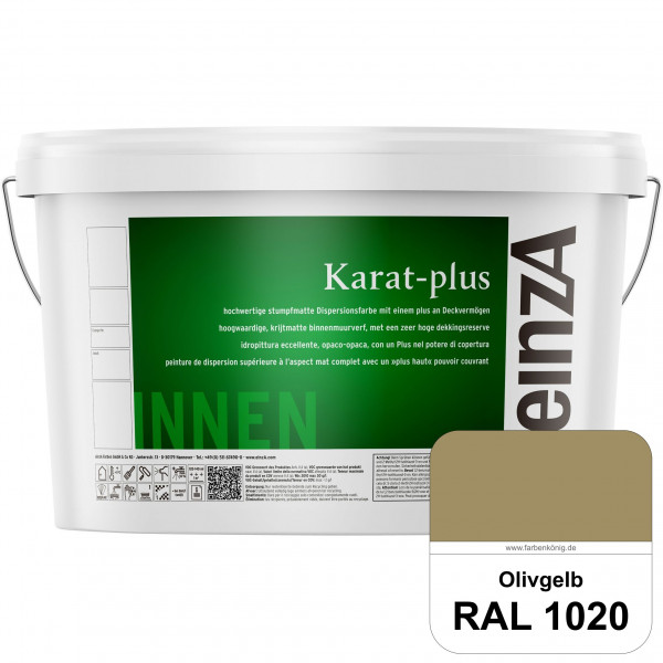 einzA Karat-plus (RAL 1020 Olivgelb) Innenwandfarbe mit herausragenden Produkteigenschaften