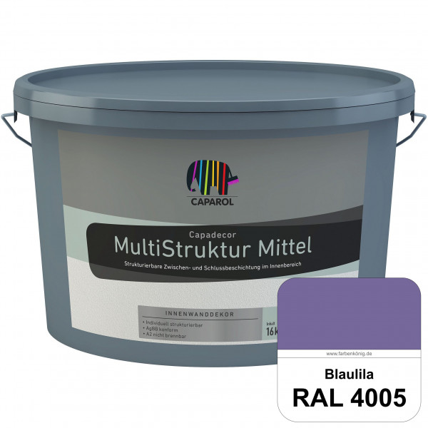 Capadecor MultiStruktur mittel (RAL 4005 Blaulila) quarzgefüllte Zwischen- und Schlußbeschichtung in