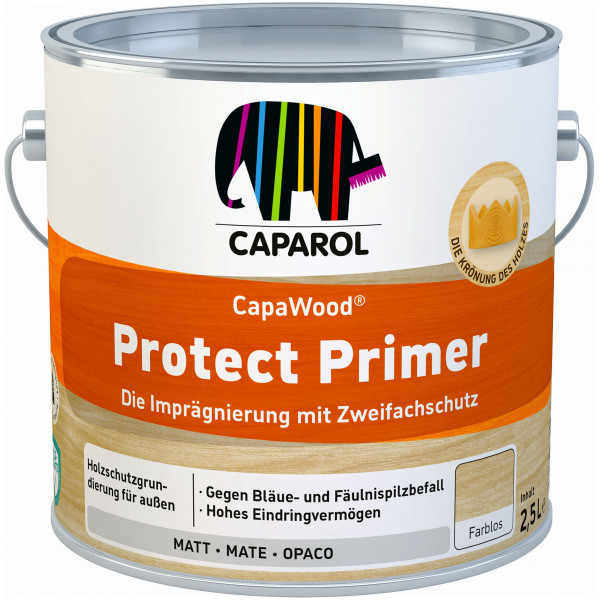 CapaWood® Protect Primer (Farblos) - ersetzt Capalac Holz-ImprägnierGrund