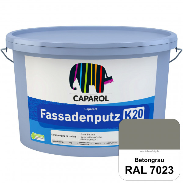 Capatect Sylitol Fassadenputz K20 (RAL 7023 Betongrau) Silikatisch gebundener Strukturputz nach DIN