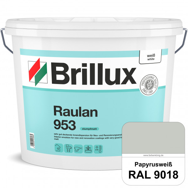 Raulan ELF 953 (RAL 9018 Papyrusweiß) sehr gut deckende Innendispersion für Raufaser und Neu- & Reno