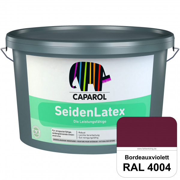 SeidenLatex ELF (RAL 4004 Bordeauxviolett) strapazierfähige, scheuerbeständige und seidenmatte Latex