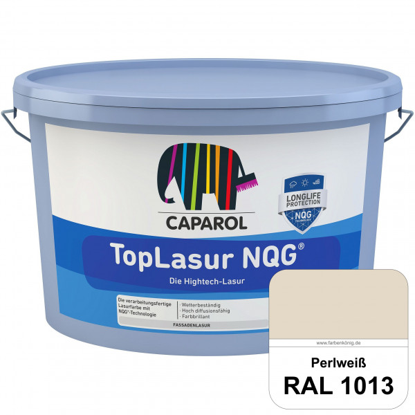 TopLasur NQG® (RAL 1013 Perlweiß) Verarbeitungsfertige Lasur auf Basis der Nano-Quarz-Gitter Technol