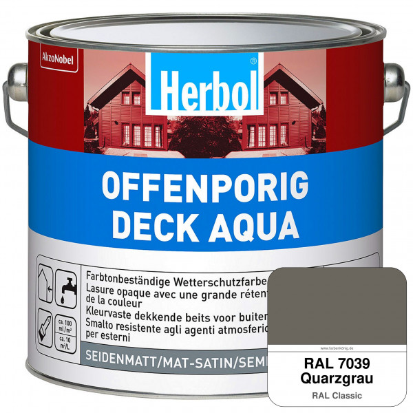 Offenporig-Deck Aqua (RAL 7039 Quarzgrau)