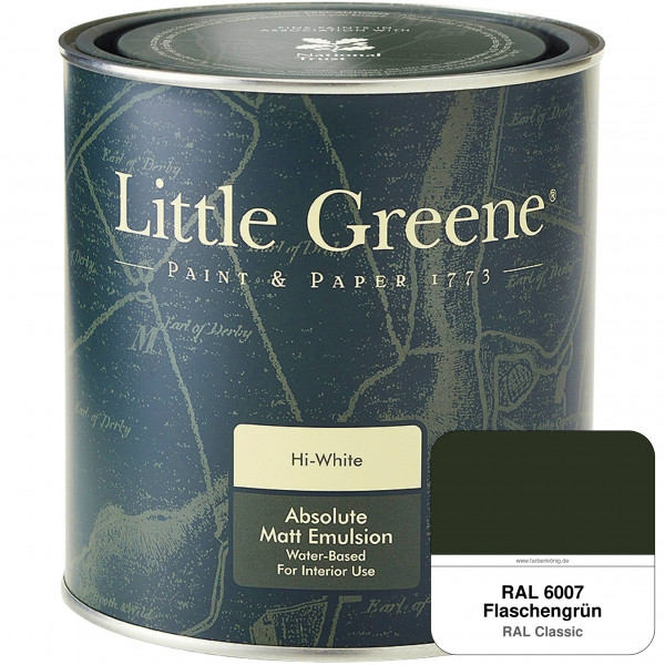 Absolute Matt Emulsion - Sample Pot 250 ml (RAL 6007 Flaschengrün)