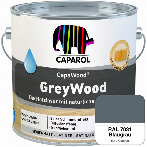 CapaWood® GreyWood (RAL 7031 Blaugrau) - ersetzt Capadur GreyWood