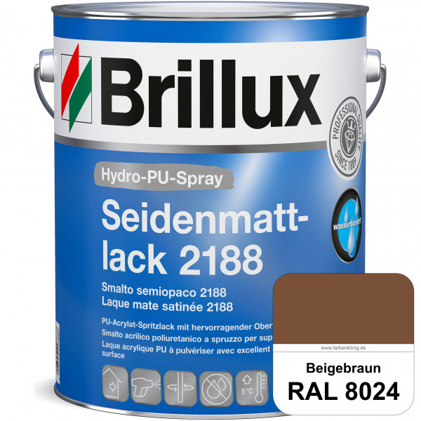 Hydro-PU-Spray Seidenmattlack 2188 (RAL 8024 Beigebraun) hochwertiger Lack speziell für das XVLP-Spr