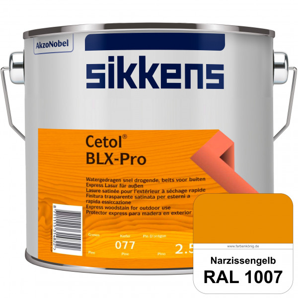 Cetol BLX-Pro (RAL 1007 Narzissengelb) Express Lasur für die Beschichtung von Holzoberflächen (außen