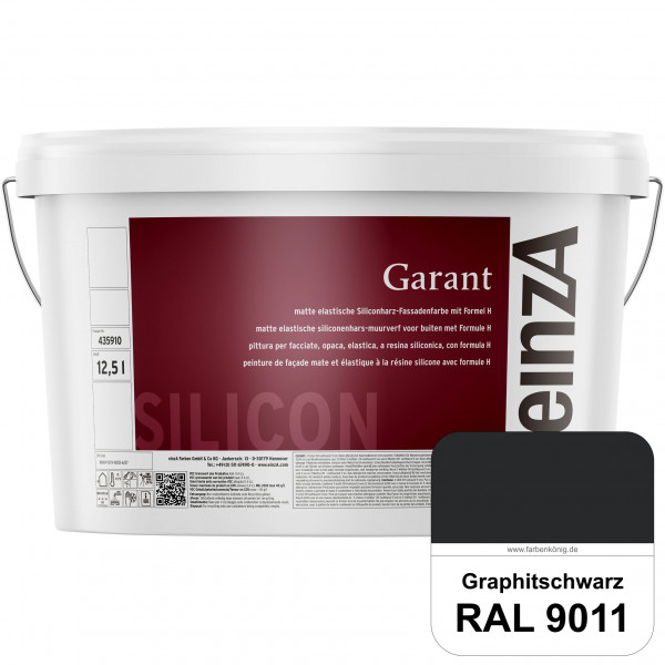 einzA Garant (RAL 9011 Graphitschwarz) elastische Siliconharz-Fassadenfarbe
