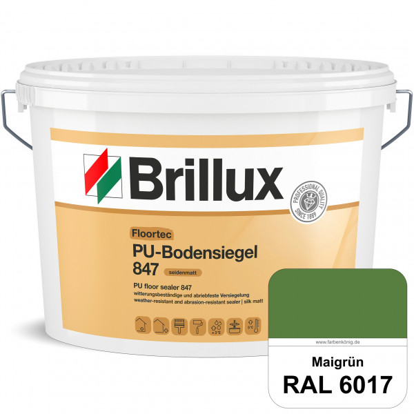 Floortec PU-Bodensiegel ELF 847 (RAL 6017 Maigrün) seidenmatt, witterungsbeständig, außen & innen