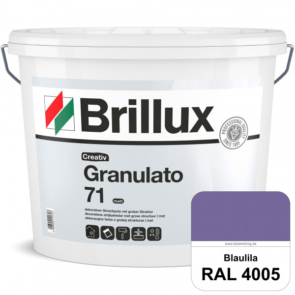 Creativ Granulato 71 (RAL 4005 Blaulila) Verarbeitungsfertige, quarzgefüllte Dispersionsfarbe für de