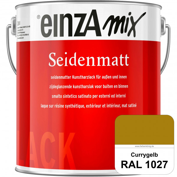 einzA Seidenmatt (RAL 1027 Currygelb) Lösemittelhaltiger Seidenmattlack