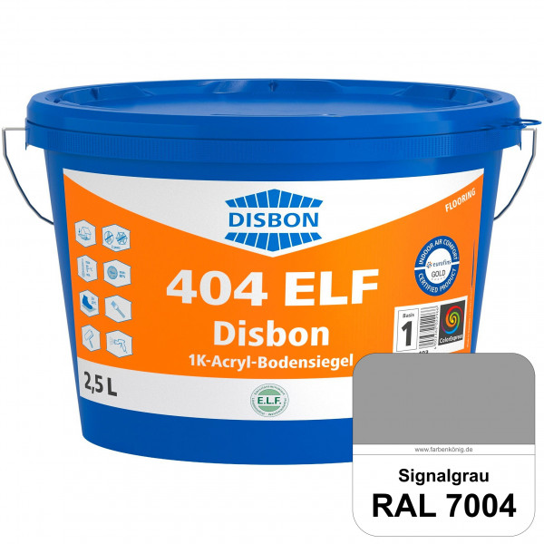 Disbon 404 ELF 1K-Acryl-Bodensiegel (RAL 7004 Signalgrau) 1K PU-verstärkte, emissions- und lösemitte