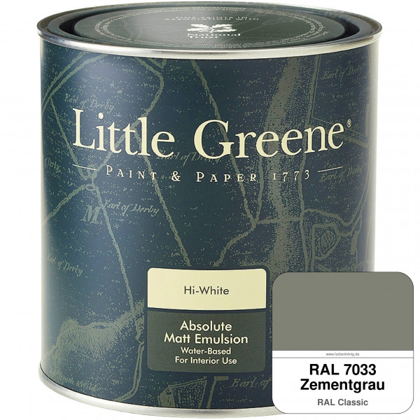 Absolute Matt Emulsion - Sample Pot 250 ml (RAL 7033 Zementgrau)