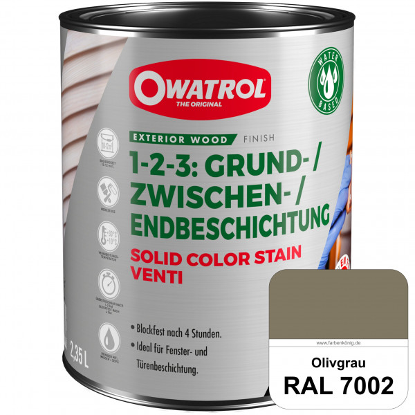 SOLID COLOR STAIN VENTI (RAL 7002 Olivgrau)