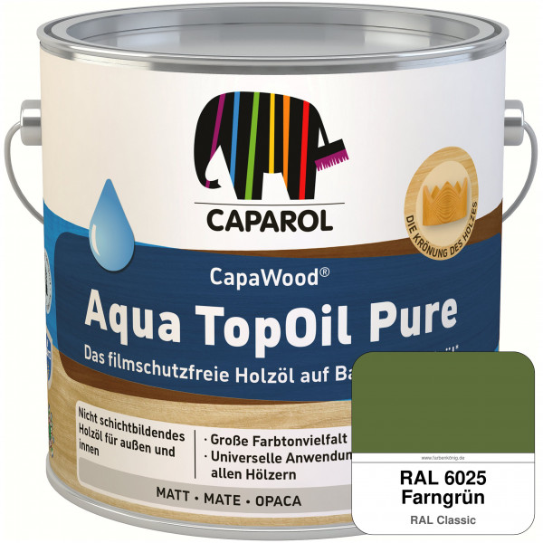 CapaWood® AquaTopOil Pure (RAL 6025 Farngrün) - ersetzt CapaGreen Holz-Öl Aqua
