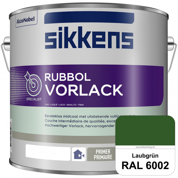 Rubbol Vorlack (RAL 6002 Laubgrün) Aromatenfreier Vorlack der Spitzenklasse (außen & innen)