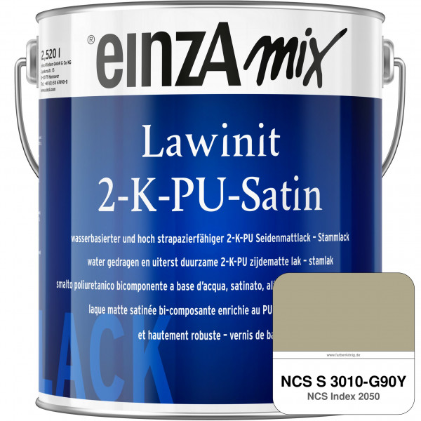 einzA Lawinit 2-K-PU Satin Stammlack (NCS S 3010-G90Y)