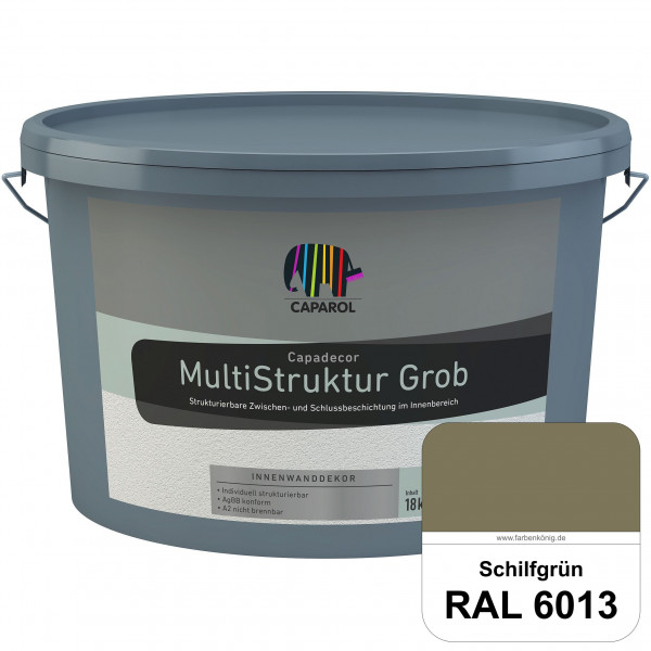 Capadecor MultiStruktur grob (RAL 6013 Schilfgrün) quarzgefüllte Zwischen- und Schlußbeschichtung in