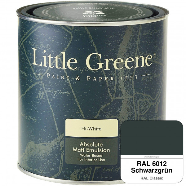 Absolute Matt Emulsion - Sample Pot 250 ml (RAL 6012 Schwarzgrün)
