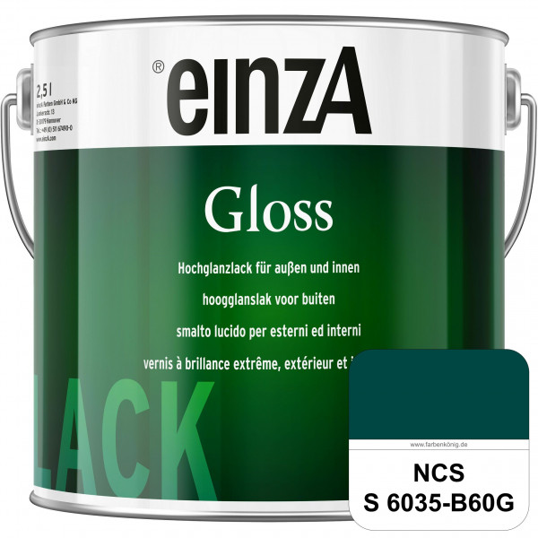 einzA Gloss (NCS S 6035-B60G) Hochwertiger Alkydharzlack in Premium-Qualität, hochglänzend.
