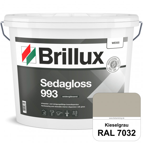 Sedagloss 993 (RAL 7032 Kieselgrau) seidenglänzende Innendispersion für hoch strapazierfähige & gut