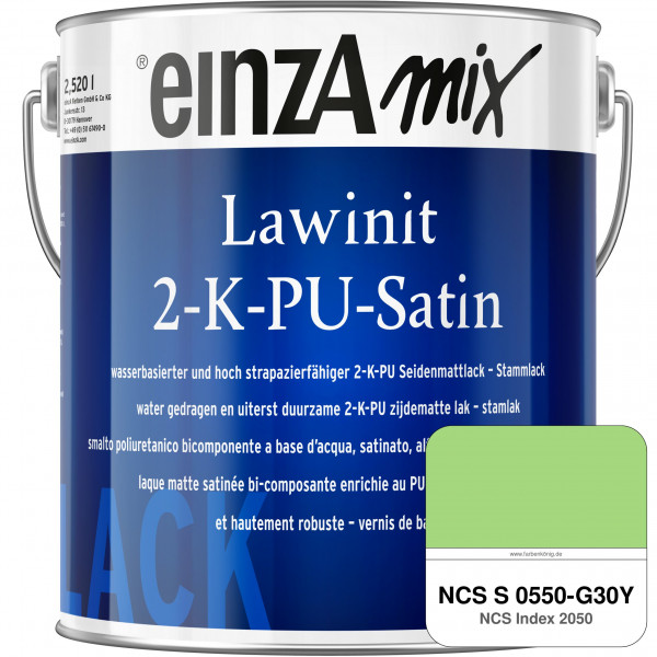 einzA Lawinit 2-K-PU Satin Stammlack (NCS S 0550-G30Y)