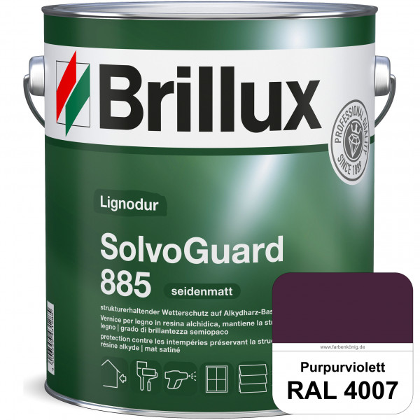 SolvoGuard 885 (RAL 4007 Purpurviolett) deckende oder lasierende seidenmatte Alkydharz-Holzfarbe für